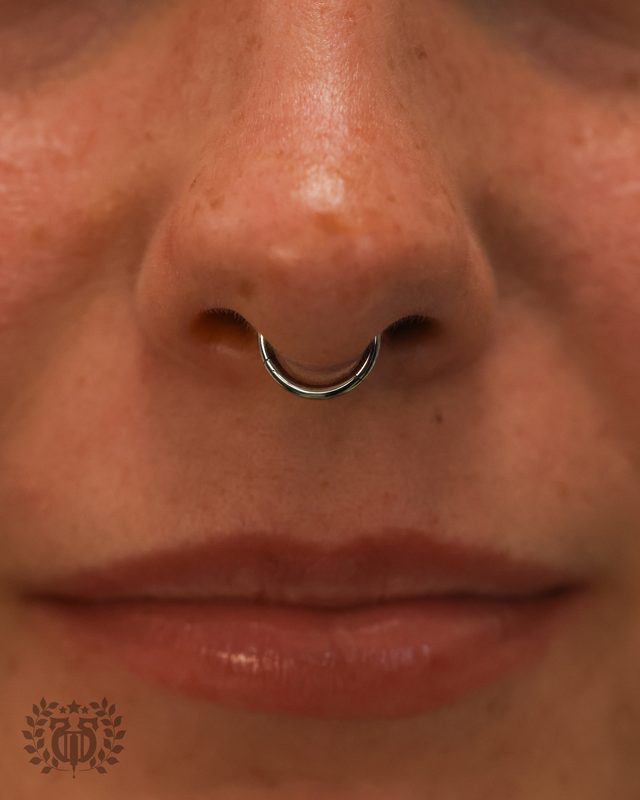 Septum piercing