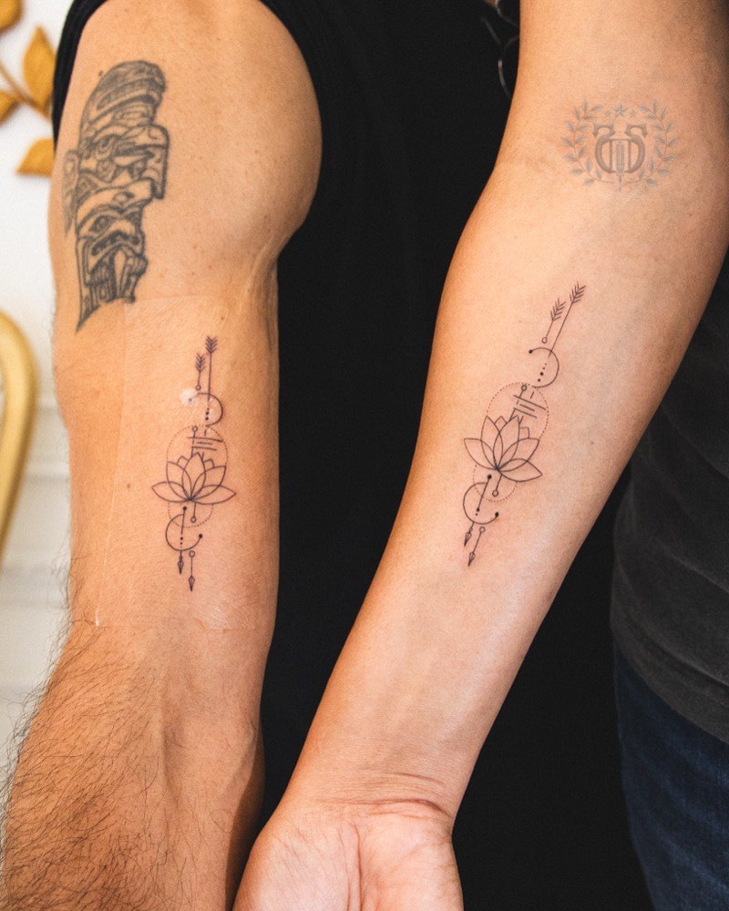 Color tattoo — neo-traditional palette composition
