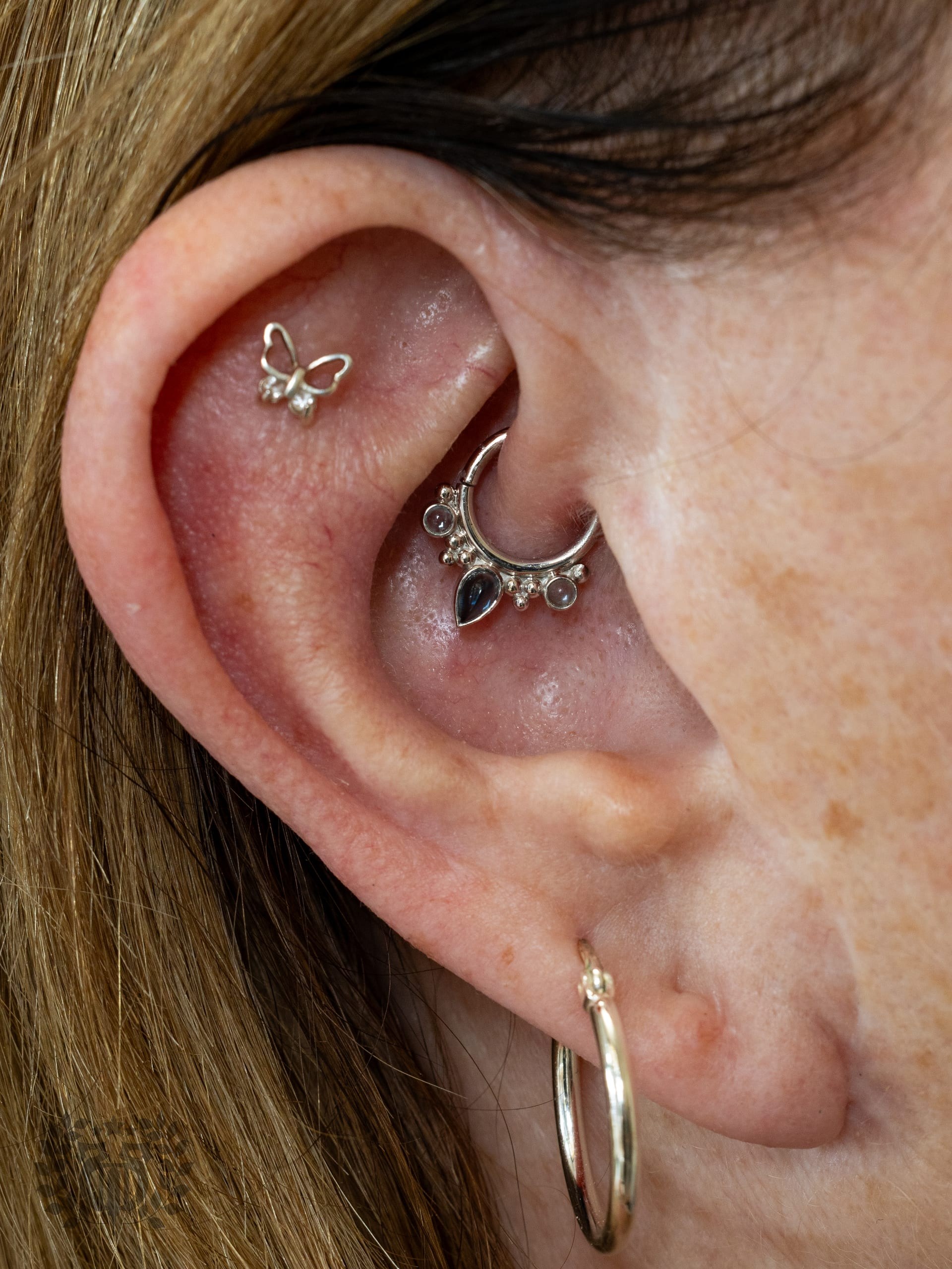Daith piercing at Apollo Studio Santa Monica