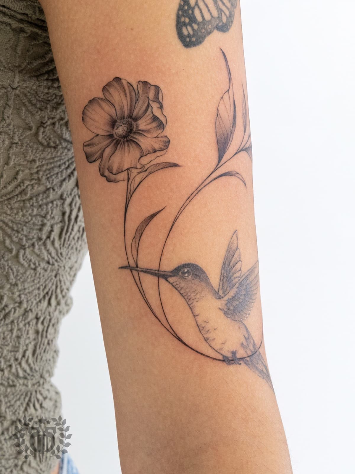 Feminine floral tattoo at Apollo Studio Los Angeles