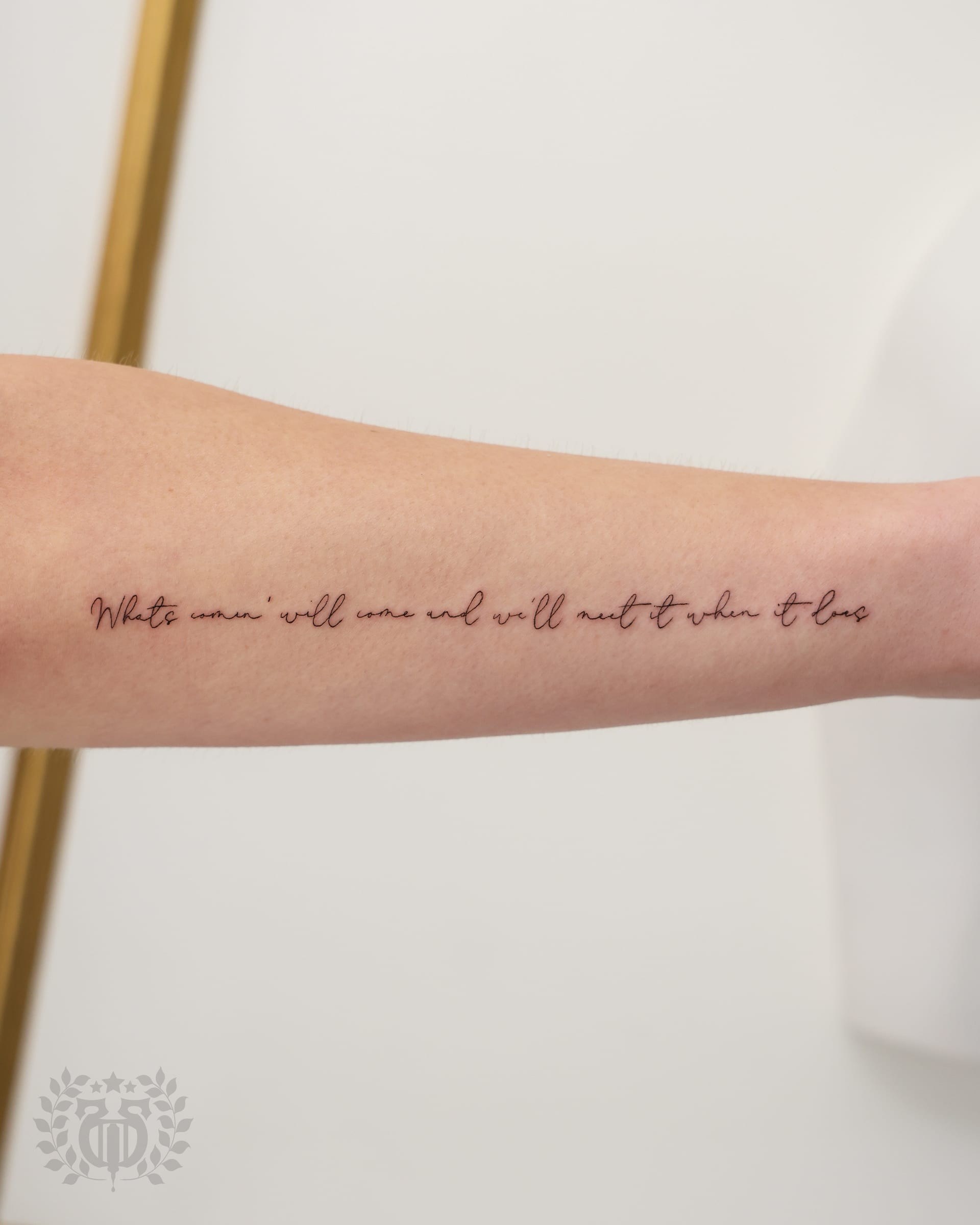 Fine line tattoo at Apollo Studio Los Angeles