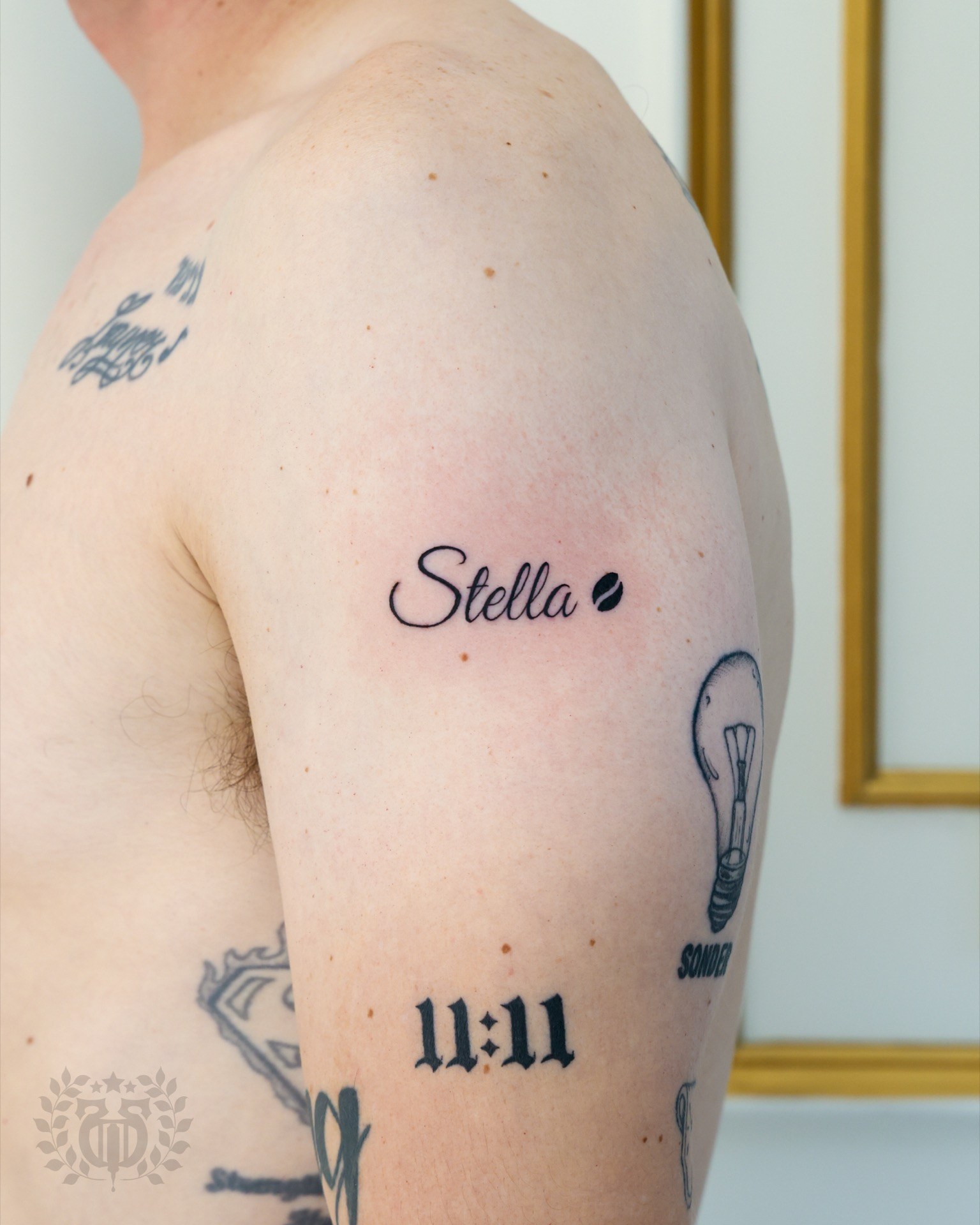 Lettering script tattoo at Apollo Studio Santa Monica