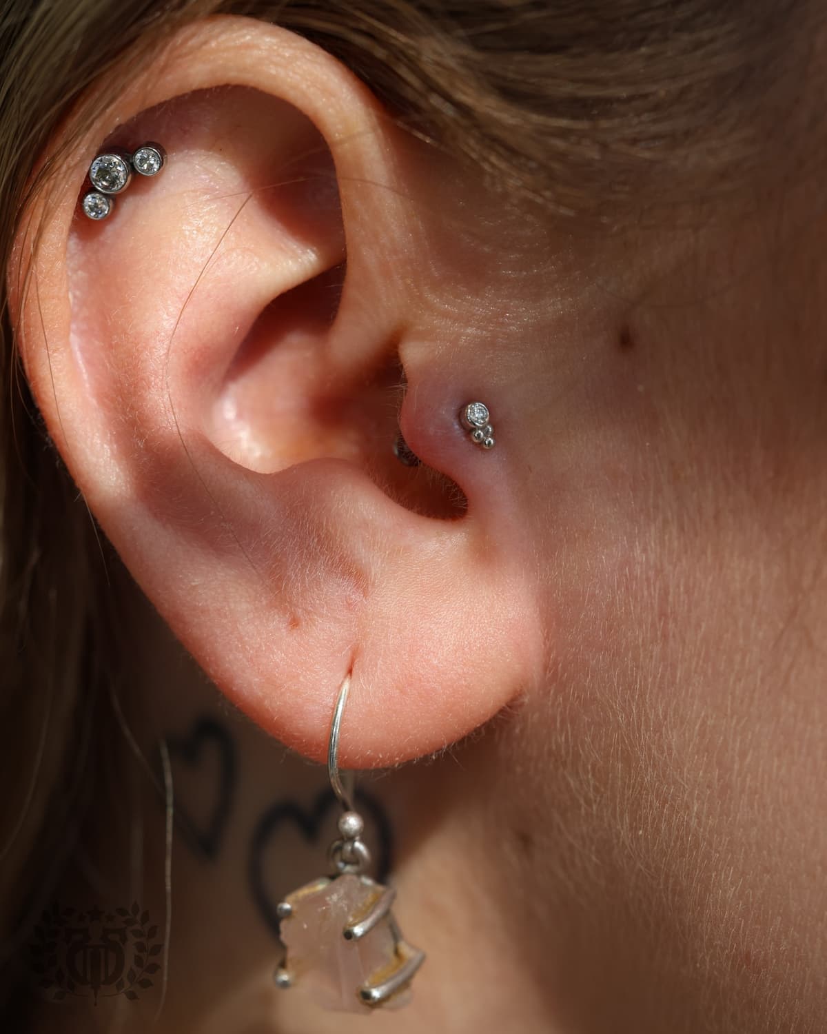 Tragus piercing at Apollo Studio Los Angeles