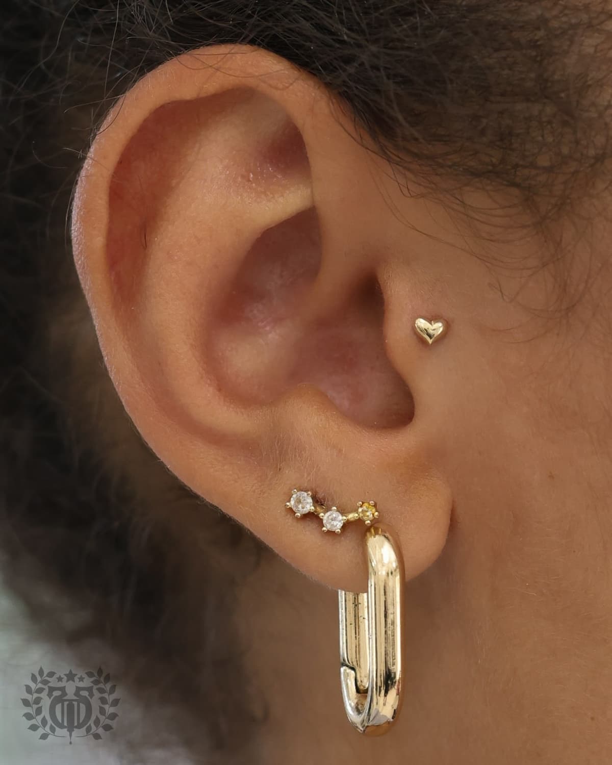 Tragus piercing at Apollo Studio Los Angeles